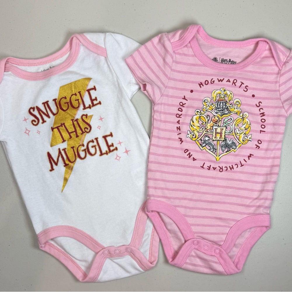 Set of 2 Harry Potter baby girls onesies size 18 months